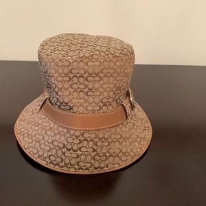 Coach Logo Canvas Coated Hat